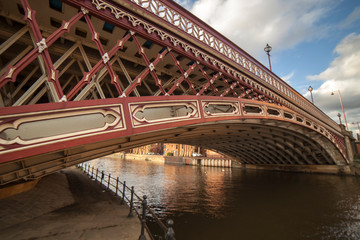 Crown point bridge in Leeds , West Yorkshire, UK