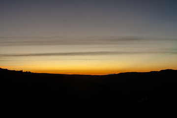 Fototapeta na wymiar fantastic sunrise viewed from the mountain