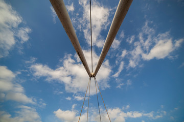 Footbridge in Leeds,Yorkshire,UK