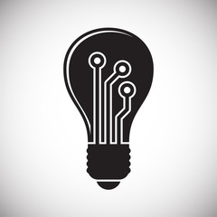 Smart home related icon on background for graphic and web design. Simple vector sign. Internet concept symbol for website button or mobile app.