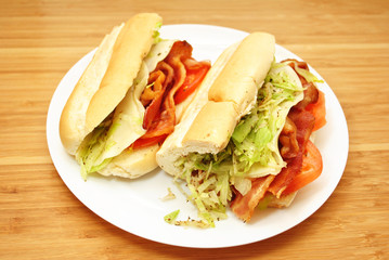 Bacon Lettuce & Tomato Sub Sandwich