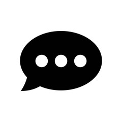 Chat icon vector. Chat Icon in trendy flat style. Speech bubble symbol
