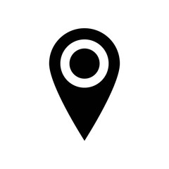 Pin icon vector. Location icon. Map pointer icon