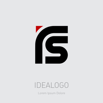 R and S initial logo. RS initial monogram logotype. Vector design element or icon.