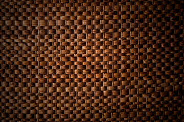 wicker texture closeup with vignette