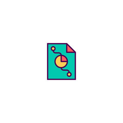 Obraz premium Pie Chart icon design. Marketing icon vector design