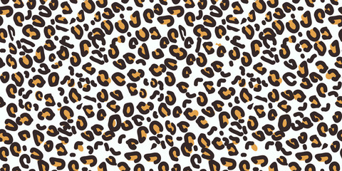 Leopard seamless pattern. Animal print. Vector background