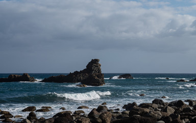 Felsformation auf Teneriffa, Kanarische Inseln im Atlantischen Ozean