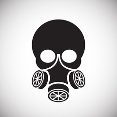 Skull icon on background for graphic and web design. Simple vector sign. Internet concept symbol for website button or mobile app.