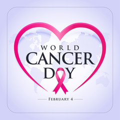 1-7 nisan kanserle savaş haftası, kanser günü Translation: February 4, World Cancer Day. Creative greeting card design, world healthy concept, illustration ribbon banner. Template for graphics vector.