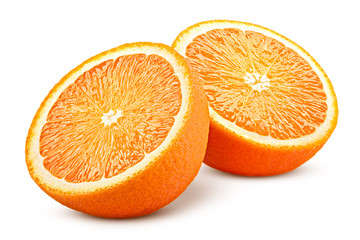 orange isolated on white background, clipping path, full depth of field