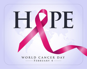 1-7 nisan kanserle savaş haftası, kanser günü Translation: February 4, World Cancer Day. Creative greeting card design, world healthy concept, illustration ribbon banner. Template for graphics vector.