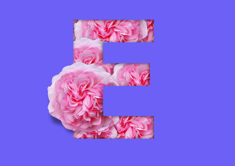 flower in letter
