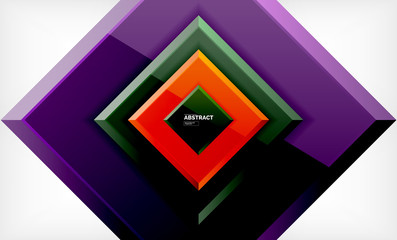 Square geometric background