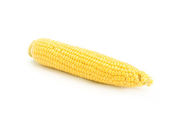 harvested corns on white background