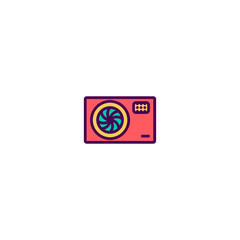 Photo Camera icon design. Photography and video icon vector design