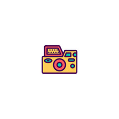 Photo Camera icon design. Photography and video icon vector design