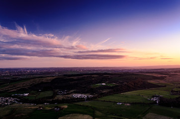Fototapeta premium Campsie Fells March Sunset 016