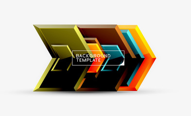 Arrow geometrical abstract background, directional wallpaper concept