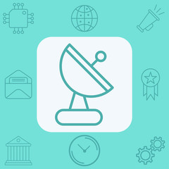 Antenna vector icon sign symbol