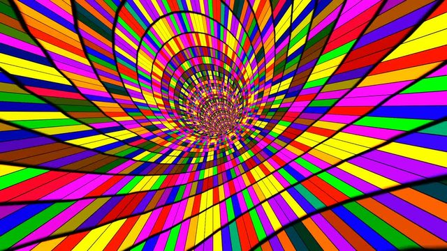Crazy Psychedelic Ride Full with Colors