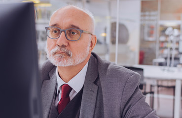 Fototapeta premium Senior academic professor