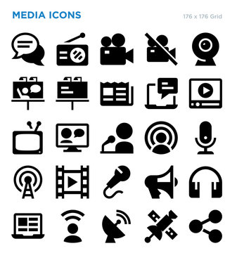 Media Vector Icon Set