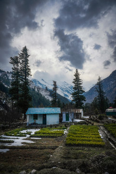 house in the mountains