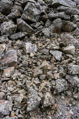 Close-up Abstract of Rock Scree, Glen Clova, Scotland