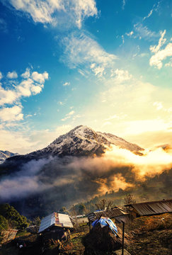 Mountain Peak Early Morning