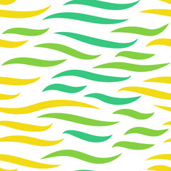 Water waves seamless pattern, curve lines. Multycolor rhythmic waves