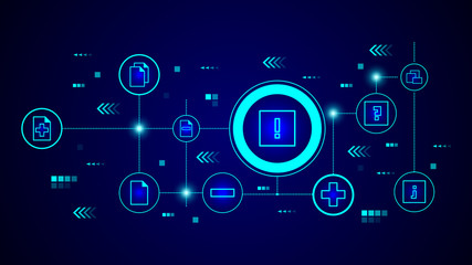 exclamation point icon. From web set