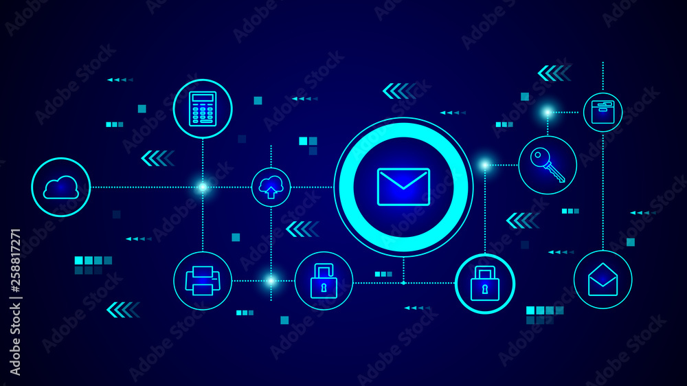 Poster the envelope icon. from web set