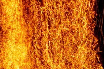 FIRE - steel wool burning, oxidizing, smoldering 03