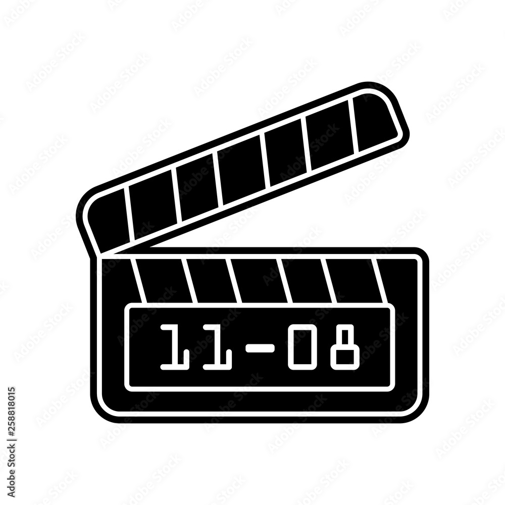 Poster director's cracker icon. element of media tool for mobile concept and web apps icon. glyph, flat ico