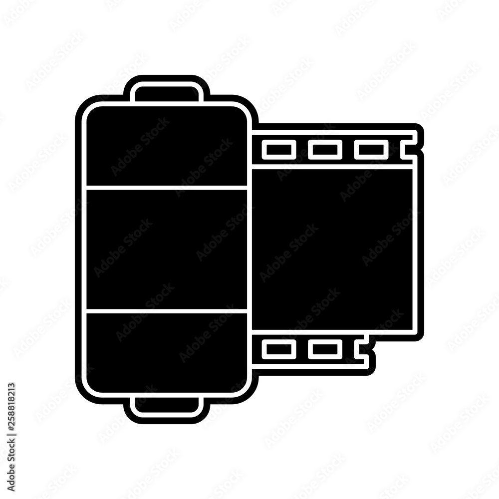 Poster camera roll icon. element of media tool for mobile concept and web apps icon. glyph, flat icon for w