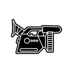 professional camera icon. Element of Media tool for mobile concept and web apps icon. Glyph, flat icon for website design and development, app development