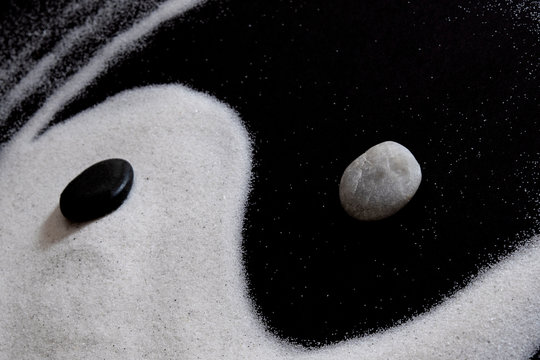 Yin Yang of sand