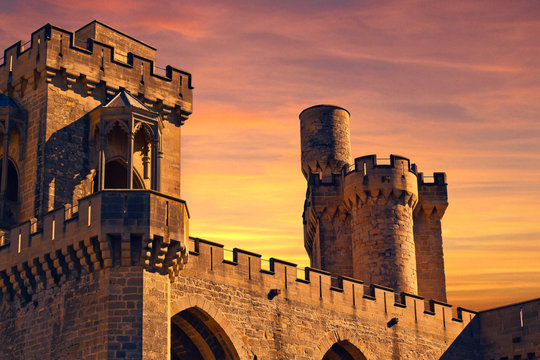 Atardecer en el castillo 