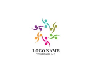 Adoption,community and social care Logo template vector