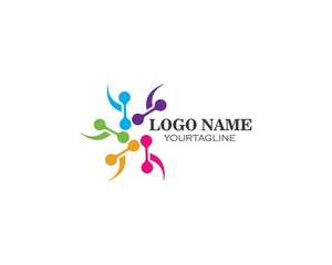Adoption,community and social care Logo template vector