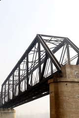 An old steel frame bridge