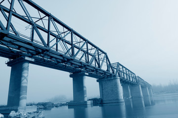 An old steel frame bridge