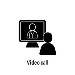 Team work, interview, team, video call, users icon. Element of team work icon. Premium quality graphic design icon. Signs and symbols collection icon for websites, web design