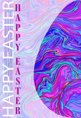 An abstract Easter greeting card design for promotion, holiday messages