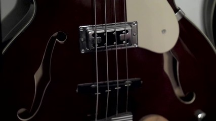 Generic hollow body bas guitar - Powered by Adobe