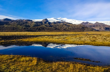 Naklejka premium Iceland and amazing icelandic nature and landscapes
