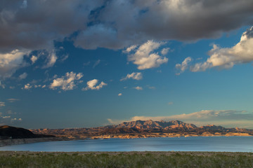 Lake Mead National Recreation Area with River Mountains in background