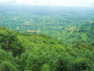panoramic view of mountain landscape