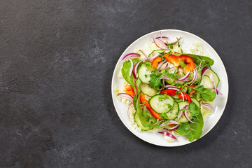 Fresh vegetable salad